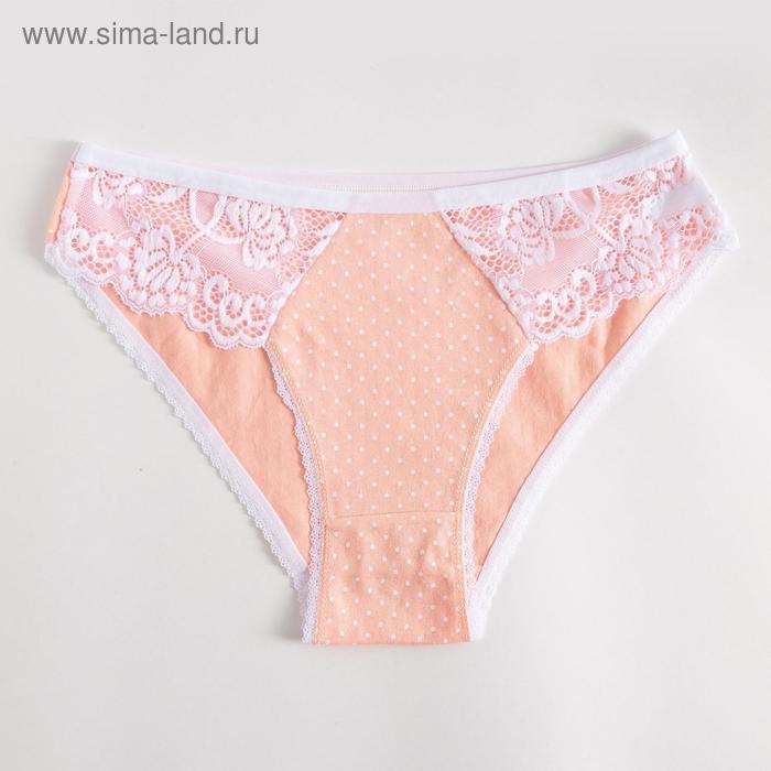 Трусы женские слипы, цвет персиковый, размер 42-44 - Фото 1