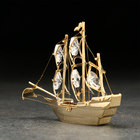 Сувенир «Корабль», 10×3×8 см, с кристаллами - Фото 2