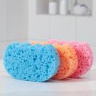 Губка для тела «Радость», 13,5×8,5×3,5 см, цвет микс - Фото 3