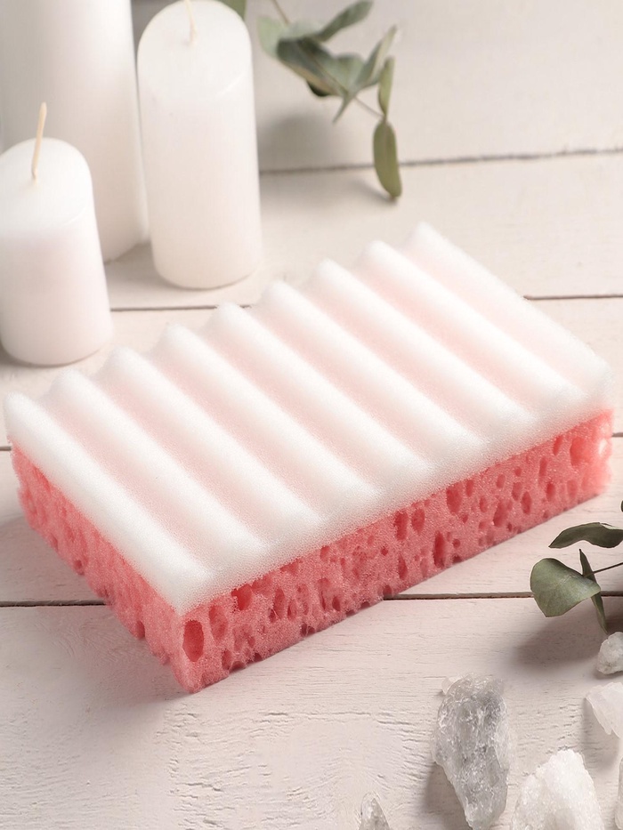 Губка для тела массажная «Совершенство», 16.5×10.5×5 см, МИКС - Фото 1