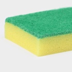 Набор губок для посуды с чистящим слоем Доляна «Супер», 10×7×2.5 см, 5 шт. - Фото 4