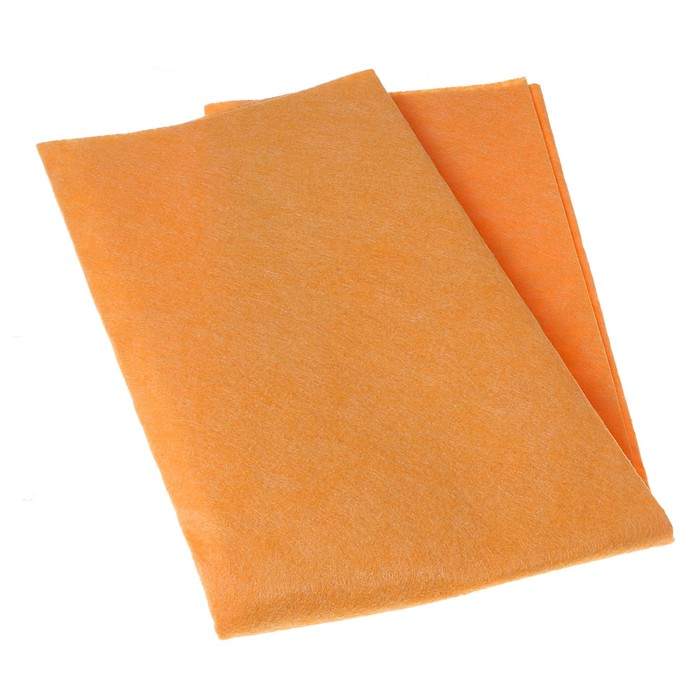 Салфетка бытовая для пола «Универсальная», 50×60 см, вискоза, цвет оранжевый - фото 1905324347