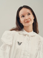 Брошь «Галиотис» бабочка летящая, в серебре - Фото 6