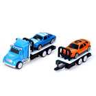 Грузовик инерционный «Автовоз», с 2 машинками, МИКС - Фото 4