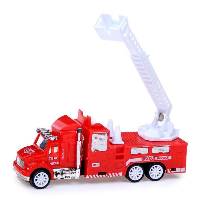 Машина инерционная «Пожарная служба» с цистерной, МИКС - фото 1911510976