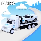 Грузовик инерционный «Эвакуатор» с машинкой, МИКС - Фото 12