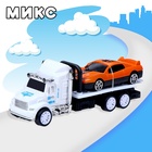 Грузовик инерционный «Эвакуатор» с машинкой, МИКС - Фото 7