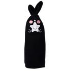 Пенал-тубус школьный на молнии «Заяц» черный - Фото 1