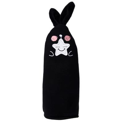 Пенал-тубус школьный на молнии «Заяц» черный