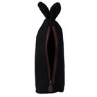 Пенал-тубус школьный на молнии «Заяц» черный - Фото 4