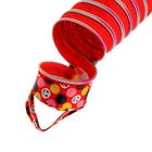 Пенал-тубус школьный на молнии "Трансформер", красный 673124