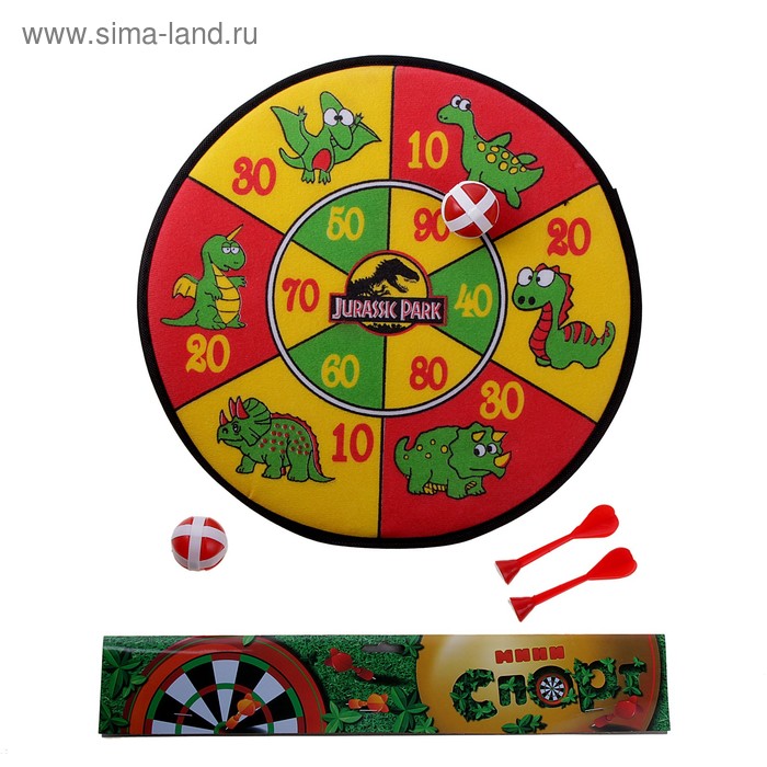 МИНИ СПОРТ Дартс , 1 липучка, 2 дротика на липучке - Фото 1