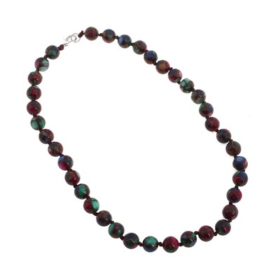 Бусы шар №10 «Турмалин цветной», 45см