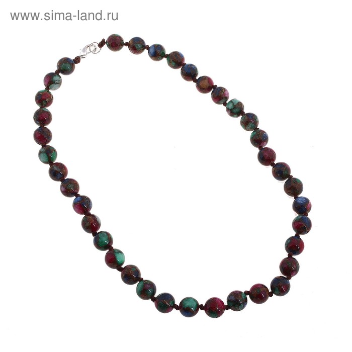 Бусы шар №10 «Турмалин цветной», 45см - Фото 1