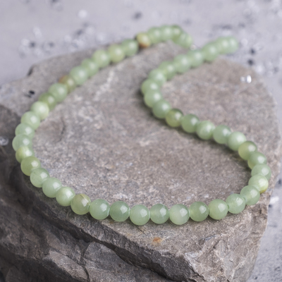 Бусы шар №8 «Оникс», 45см