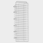 Полка универсальная Доляна, бытовая, с крючками, 42×12×15 см, хромированная - Фото 3