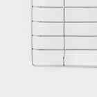 Полка универсальная Доляна, бытовая, с крючками, 42×12×15 см, хромированная - Фото 4