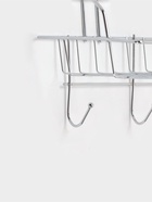 Полка универсальная Доляна, бытовая, с крючками, 42×12×15 см, хромированная - Фото 10