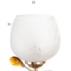 Бра 91331/1 E27 40Вт золото 21х19х21 см - фото 24409422