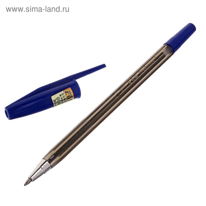Ручка шариковая, 0.7 мм, Ball 808, стержень синий - Фото 1