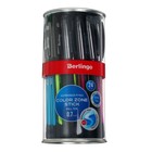 Ручка шариковая Berlingo Color Zone stick 0,7мм, синяя, прорезин корпус микс 285411 - фото 864466