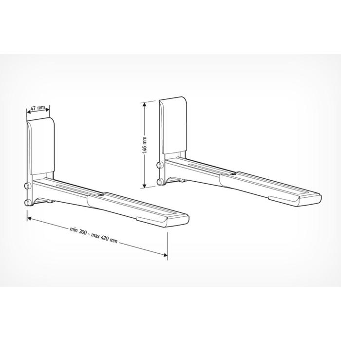 Кронштейн для СВЧ Holder MWS-2003, макс.40кг, настенный, фиксированный, белый - фото 51842832 Кронштейн для СВЧ Holder MWS-2003, макс.40кг, настенный, фиксированный, белый - фото 51842832