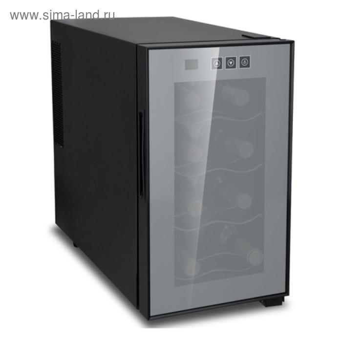 Винный шкаф VIATTO VA-JC23, 500 Вт, 4 полки, 8 бутылок, +8 до +18 °C, чёрный