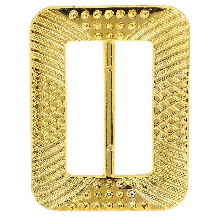 Пряжка прямоугольная золотая, 5.5×7.5 см