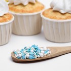 Новогодняя посыпка кондитерская "Микс" голубой, белый, 50 г, - Фото 2