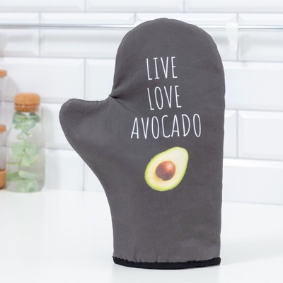 Варежка - прихватка Avocado, 20×28 см, саржа, 100% хлопок, ватин 250 г/м²