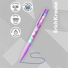 Ручка шариковая автоматическая ErichKrause ColorTouch Magic Rhombs, узел 0.7 мм, чернила синие, резиновый держатель, покрытие Soft Touch (комплект 6 шт) - фото 29779894