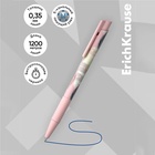 Ручка шариковая автоматическая ErichKrause ColorTouch Flora, узел 0.7 мм, чернила синие, покрытие Soft-touch, длина линии письма 1200 метров (комплект 15 шт) - фото 28464954