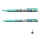 Ручка шариковая автоматическая ErichKrause ColorTouch Emerald Wave, узел 0.7 мм, тонкое письмо, корпус Soft Touch, корпус с дизайном, чернила синие - Фото 3