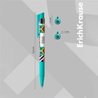 Ручка шариковая автоматическая ErichKrause ColorTouch Ornament, узел 0.7 мм, чернила синие, тонкое письмо, покрытие Soft Touch 5599614 - фото 1865819