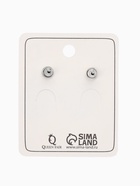 Серьги со стразами «Морское сияние», синие в чернёном серебре - Фото 4