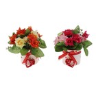 композиция стиль любовь 15*8 см розы в стакане - Фото 3