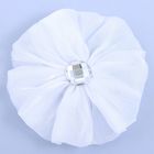 резинка для волос " Школьница" белый бант цветок - Фото 1