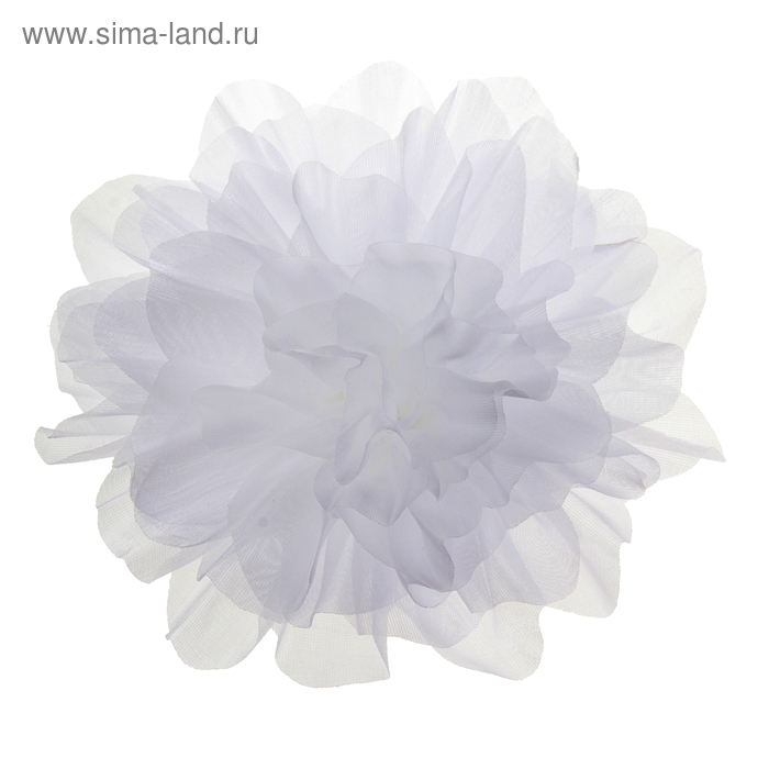 резинка для волос " Школьница" белый бант пион - Фото 1