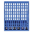 Лоток для бумаг cборный, вертикальный, 3 отделения, синий - Фото 5