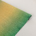 Бумага гофрированная, 801/2 "Золотисто-зелёный металл", 0,5 х 2,5 м - Фото 2
