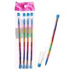 Набор цветных карандашей секционных 4 штуки со сменными грифелями 10 цветов - Фото 1