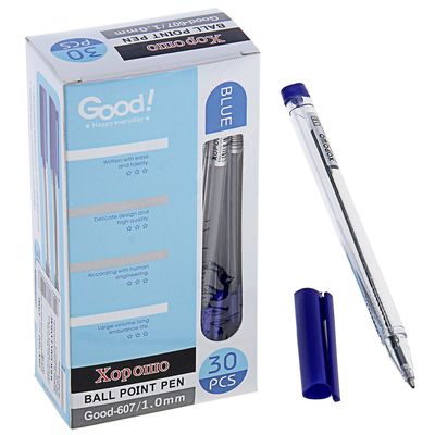 Ручка шариковая Good, стержень синий, треугольный корпус