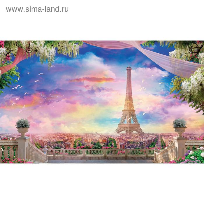 Фотобаннер, 250 × 150 см, с фотопечатью, люверсы шаг 1 м, «Вид на Париж» - Фото 1