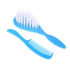 УЦЕНКА Расчёска детская + массажная щётка для волос «Самый лучший», от 0 мес., голубая - Фото 2