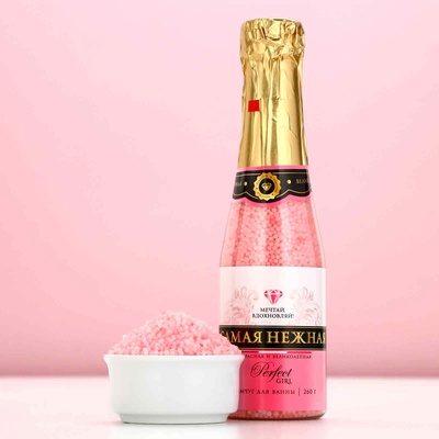 Жемчуг для ванны «Самая нежная», 260 г, аромат розы, Чистое счастье