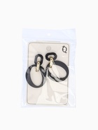 Серьги металл "Цепь" кольцо и овал, 3 звена, цвет золотисто-чёрный - фото 809438433