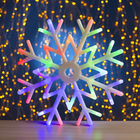 Фигура "Снежинка" d=40 см, пластик, 30 LED, 220V, контрол. 8р. МУЛЬТИ - Фото 1