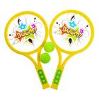 Набор для тенниса «Бум!», 2 ракетки, 2 мяча, цвета МИКС - фото 4715181