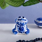 Фигурка фарфор гжель «Жаба», 6 см - Фото 1