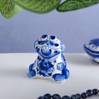 Фигурка фарфор гжель «Жаба», 6 см - Фото 2